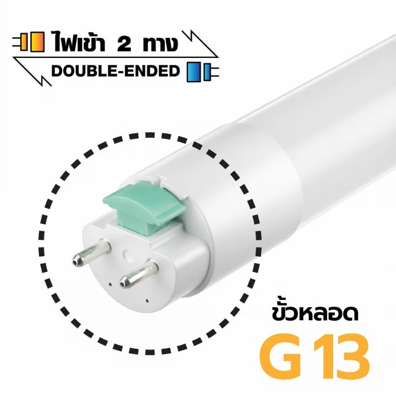 หลอดยาว LED T8 10W 1200LM LUSTY รุ่น WL-LTTP-10DL แสง DAYLIGHT WELLUX