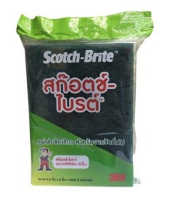 สก็อตไบรท์ 4.5"x6" 7496 สีเขียว 3M (5แผ่น)