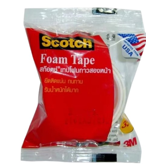 เทปโฟม 21มมx60ซม สีขาว 3M