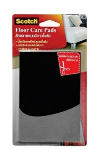 -สักหลาดเหลี่ยมมีกาวในตัว 100x150มม สีดำ 3M