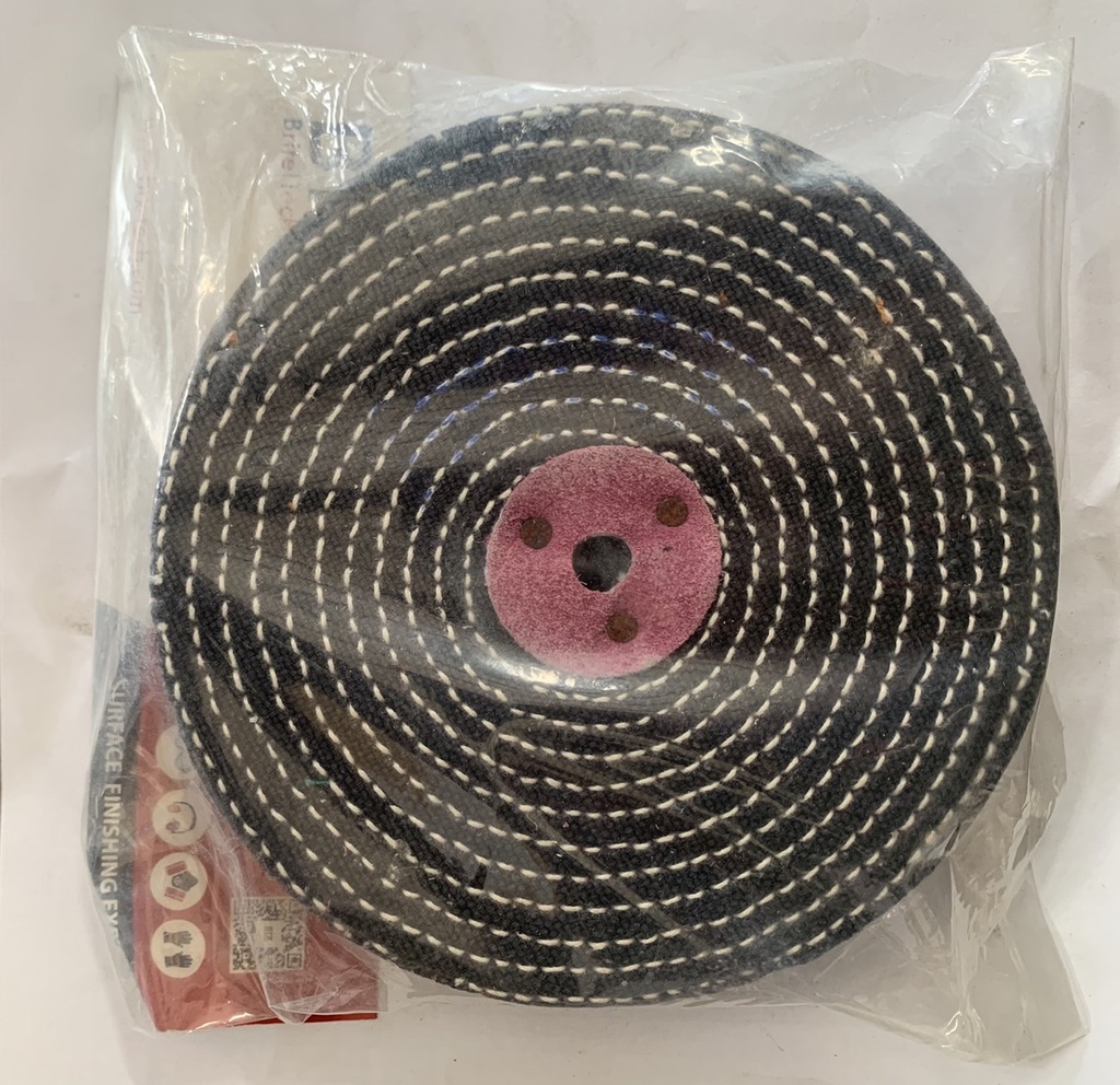 ล้อผ้าสักหลาด 6"x1" รู10mm ตอกหนัง KB