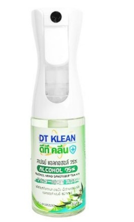 -แอลกอฮอล์ 75% ยูคาลิปตัส 180 ml DT KLEAN