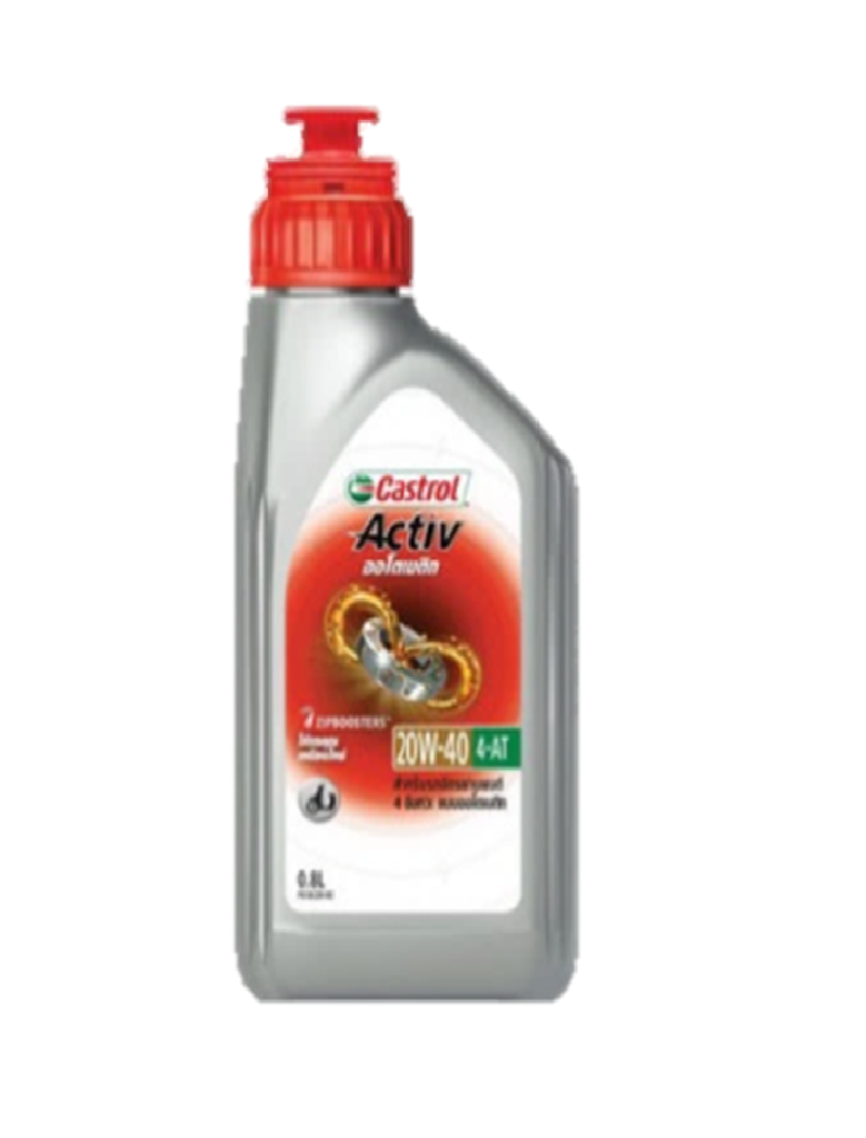 -น้ำมันเครื่อง 4-AT 20W-40 Active 0.8L CASTROL
