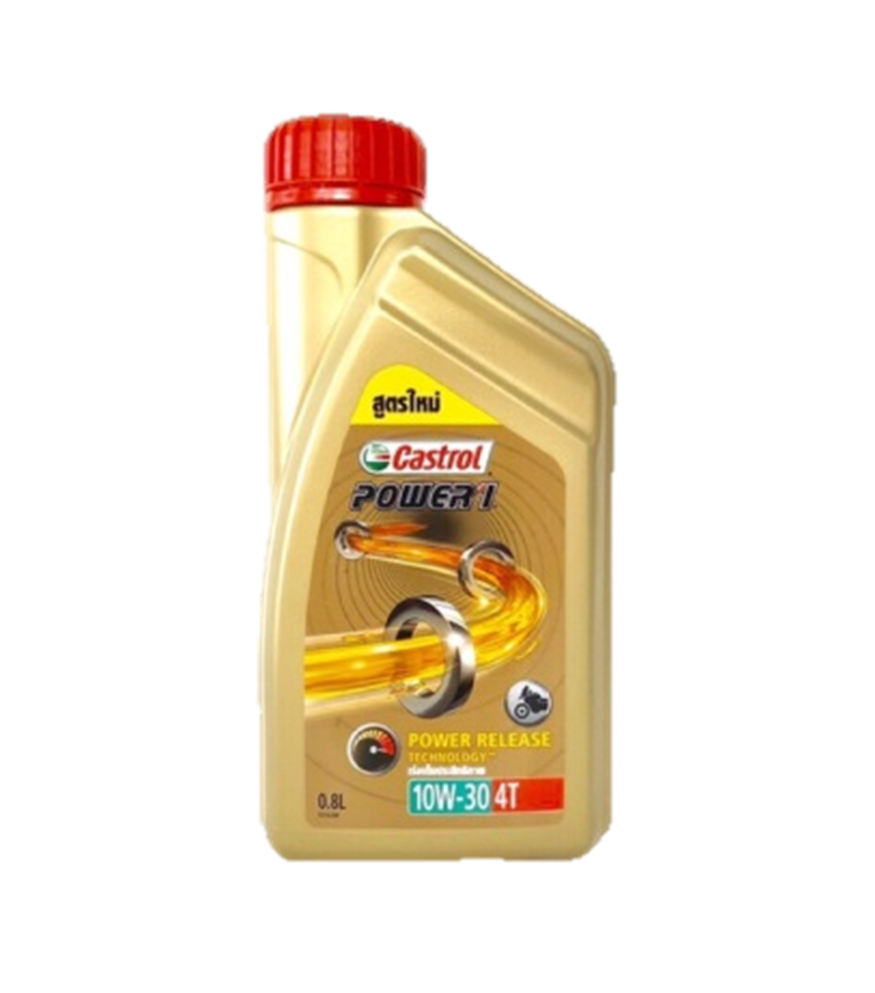-น้ำมันเครื่อง 4T 10W-W30 POWER-1 0.8L CASTROL