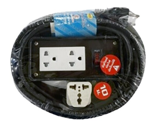 ชุดบล็อกยางพร้อมสายไฟ VCT 3x1 2x4 (S) 10M มอก SOKAWA S-266