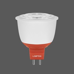 หลอดโพลีคาร์บอร์เนต LED MR16 DIMMABLE 7W 220V แสง DAYLIGHT 6500K LAMPTAN
