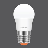 หลอดกลม LED BALL PREP 3W แสง DAYLIGHT 6500K LAMPTAN