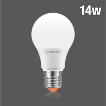 หลอดกลม LED BULB NEW GLOSS V.2 14W แสง DAYLIGHT 6500K LAMPTAN