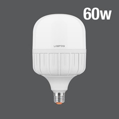 -หลอดกลม LED HIGHT WATT T-BULB GLOSS 60W แสง DAYLIGHT 6500K LAMPTAN