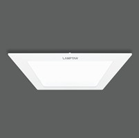 หลอด LED DOWNLIGHT ULTRA SLIM 18w. เหลี่ยม LAMPTAN
