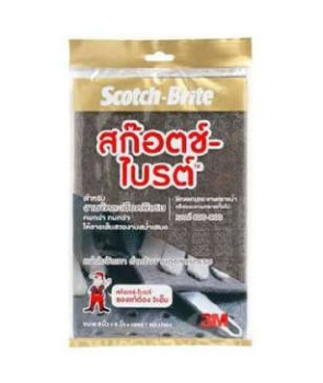 สก็อตไบรท์ 6"x9" #600-800 7448 สีเทา 3M