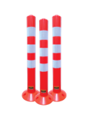 -เสาจราจร75CMขาว-ส้ม สะท้อนแสง 720475 FIXTON+