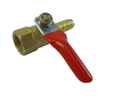 -บอลวาล์วลมเกลียวใน/เสียบสาย1/4x8 FIXTON+