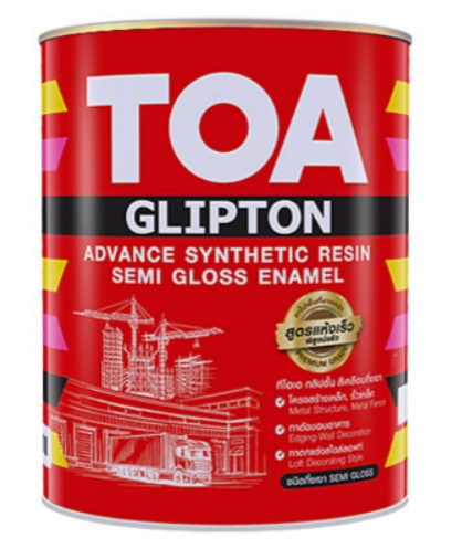 สีเคลือบกึ่งเงา กลิปตั้น 1/4กล. เบส B TOA