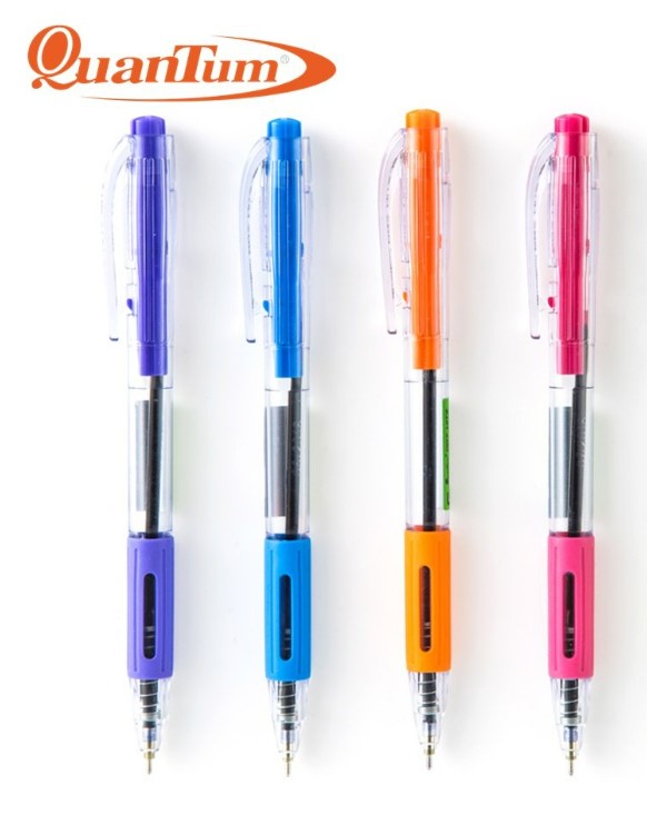 ปากกาควอนตั้ม 007 ฮิทซ์ 0.7 น้ำเงินคละสี