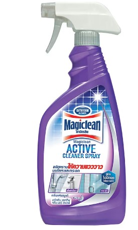 -สเปรย์ขจัดคราบห้องน้ำ500cc สีม่วง MAGICLEAN