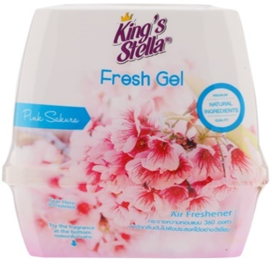 -เจลปรับอากาศ เฟรชเจล 180 g. กลิ่น Pink Sakura King's Stella