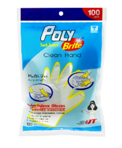 -ถุงมือเอนกประสงค์HDPE 950-023Dโพลีไบรท์