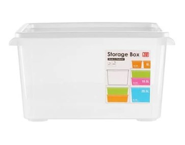 กล่องอเนกประสงค์ ซ้อนได้ 6L. No.5121 สีขาวJCJ