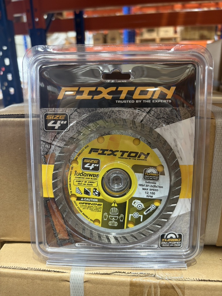 ใบตัดเพชร Turbo 4" FIXTON+