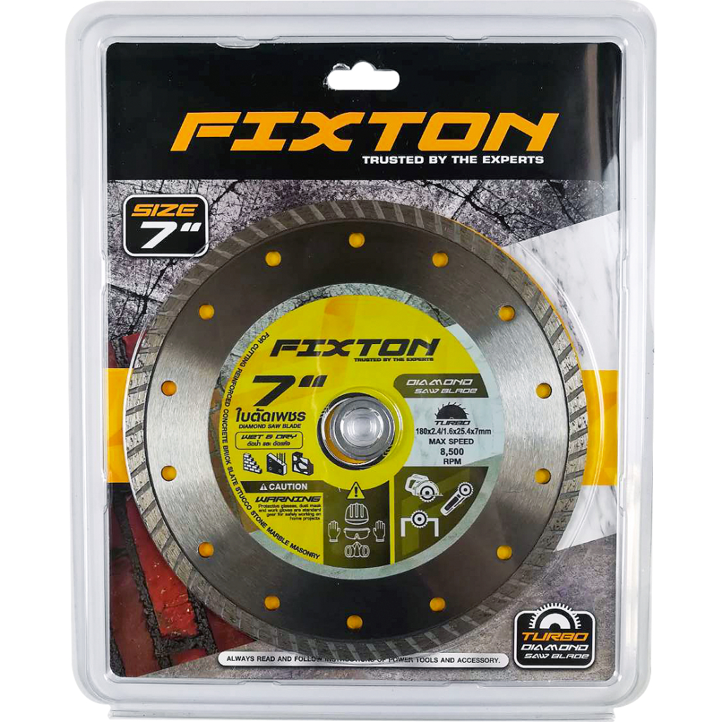 ใบตัดเพชร Turbo 7" FIXTON+