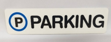 -ป้ายพีพี PARKING ขนาด 16x4 ซม. 1103-12