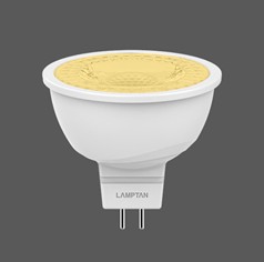 -หลอดโพลีคาร์บอร์เนต LED MR16 6W 220V โคเมต แสง WARMWHITE LAMPTAN