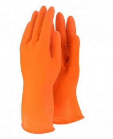-ถุงมือยางสีส้ม ตุ๊กตา, M