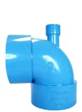 ข้องออากาศPVC90องศาบาง4x3/4"