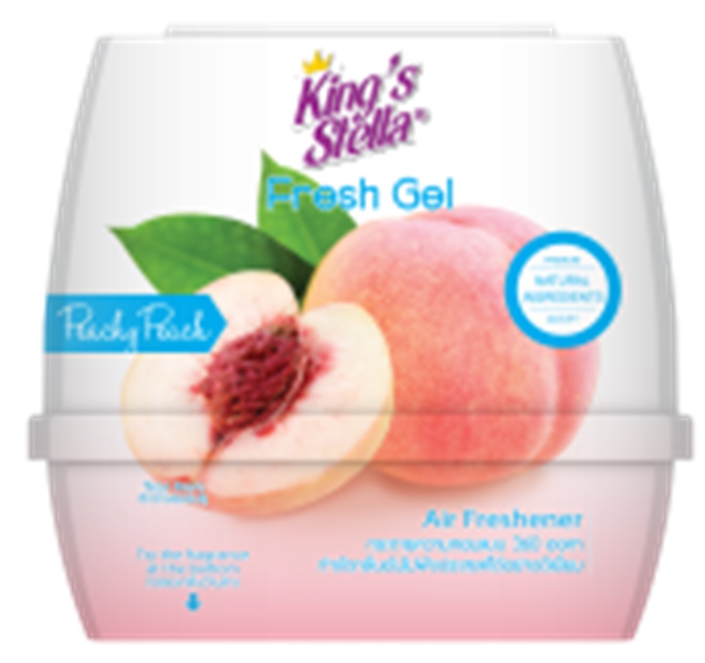 -เจลปรับอากาศ เฟรชเจล 180 g. กลิ่น Peachy Peach King's Stella
