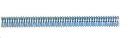 เกลียวตลอด 3/8” 1.5ม. ชุบขาว