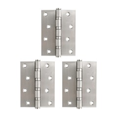 บานพับประตู สแตนเลส 4"x3" NO.242413 SS ISON (แพค 3)