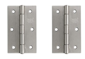 บานพับประตู สแตนเลส 1"x2" NO.444035 SS ISON (แพค 2 ชิ้น)