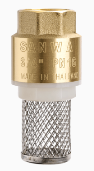 ฟุตวาล์วสปริง 1" SANWA
