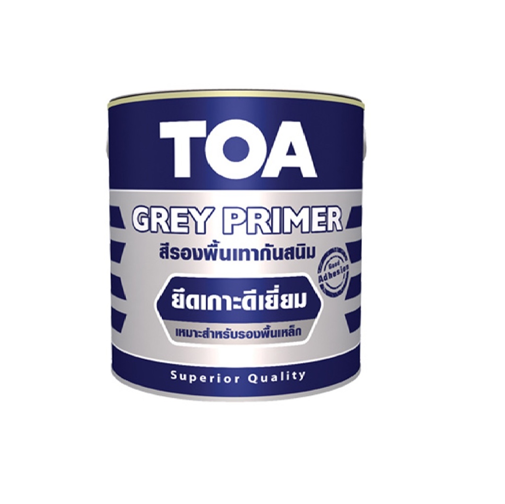 สีรองพื้นกันสนิม #GRAY  เทา 5 ก.ล. TOA