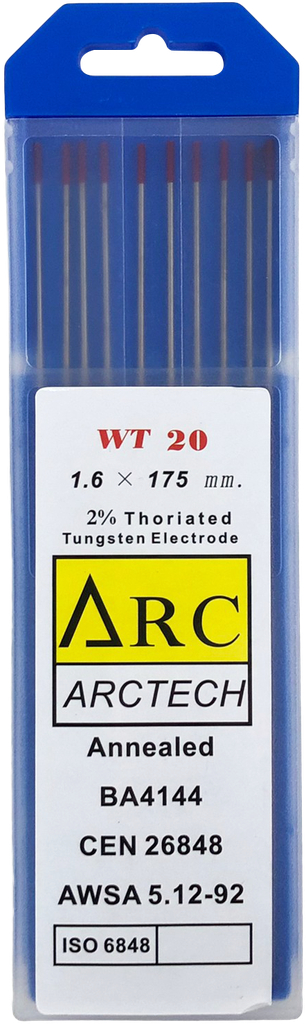 ลวดเชื่อมแก๊ส ทังสเตน 1.6มม หัวแดง (เส้น) ARCTECH