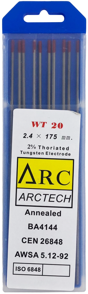 ลวดเชื่อมแก๊ส ทังสเตน 2.4มม หัวแดง (เส้น) ARCTECH