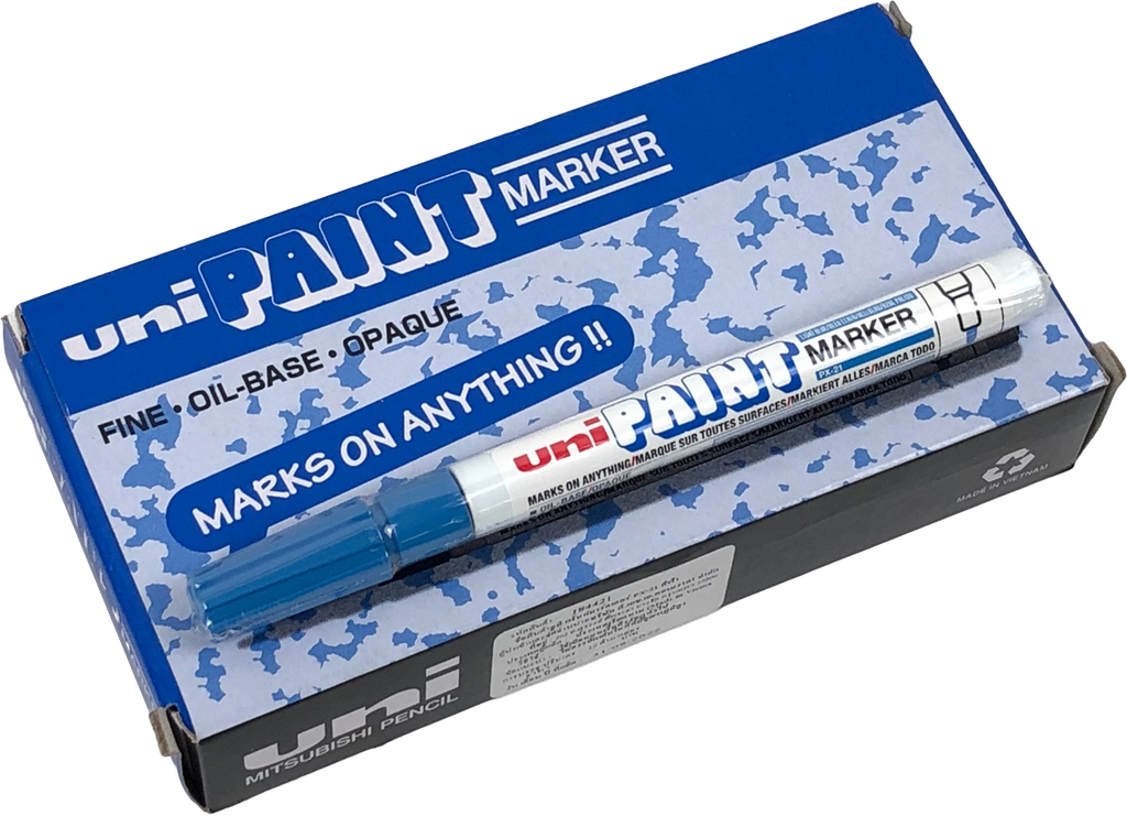 ปากกาเมจิ ถาวร PX21 สีฟ้า UNI PAINT