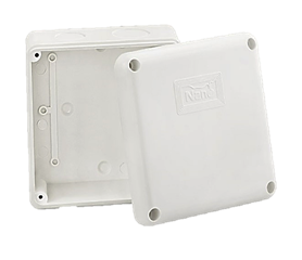 กล่องกันน้ำ 4''x4''x2.5" สีขาว NANO-202W NANO