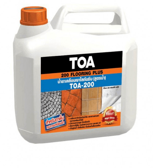 น้ำยาเคลือบเงาใสกันซึม FLOORING PLUS-200 สูตรน้ำ #FPLUS 1 ลิตร TOA