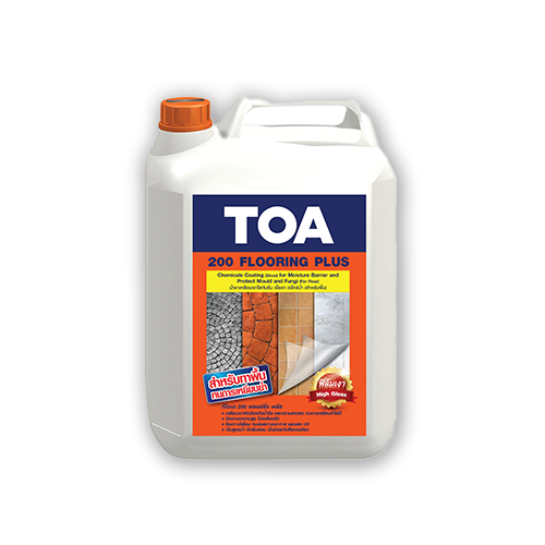 น้ำยาเคลือบเงาใสกันซึม FLOORING PLUS-200 สูตรน้ำ #FPLUS 5 ลิตร TOA