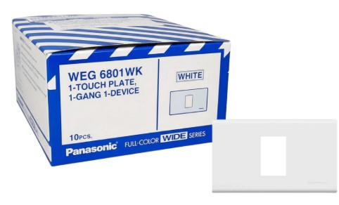 ฝาช่องเมจิ 1ช่อง WEG6801 WK PANASONIC