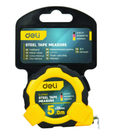 -ตลับเมตรล็อค AUTO 5mx19mm EDL3796Y DELI+