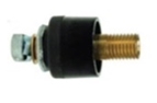 ข้อต่อหน้าตู้  ตัวผู้ (เกลียวนอก)  No.35-50 รหัส JS75 สีดำ