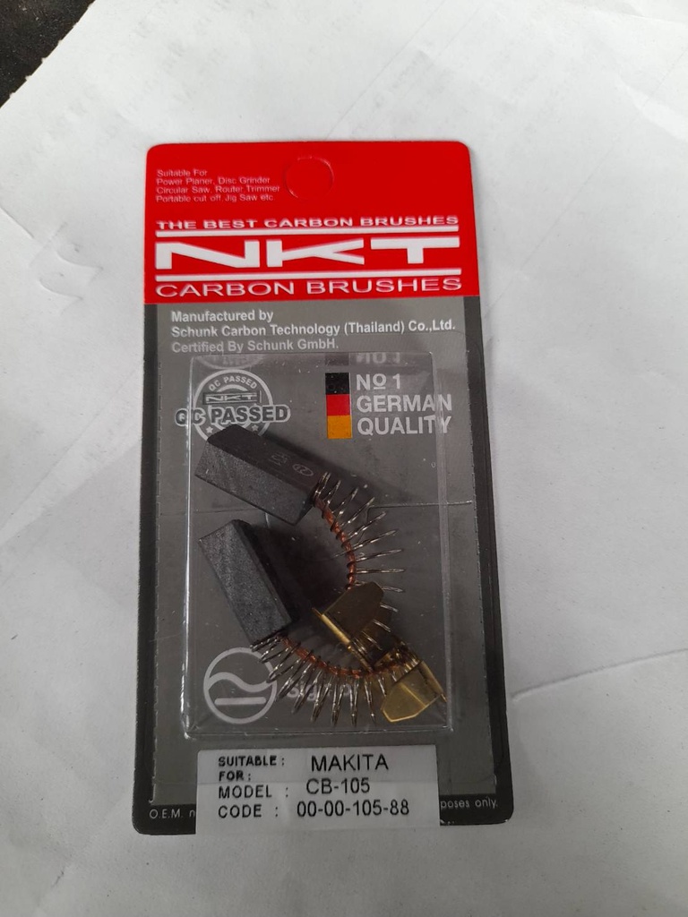 แปรงถ่านNKT รุ่น CB-105 รหัส00-00-105 FOR MAKITA