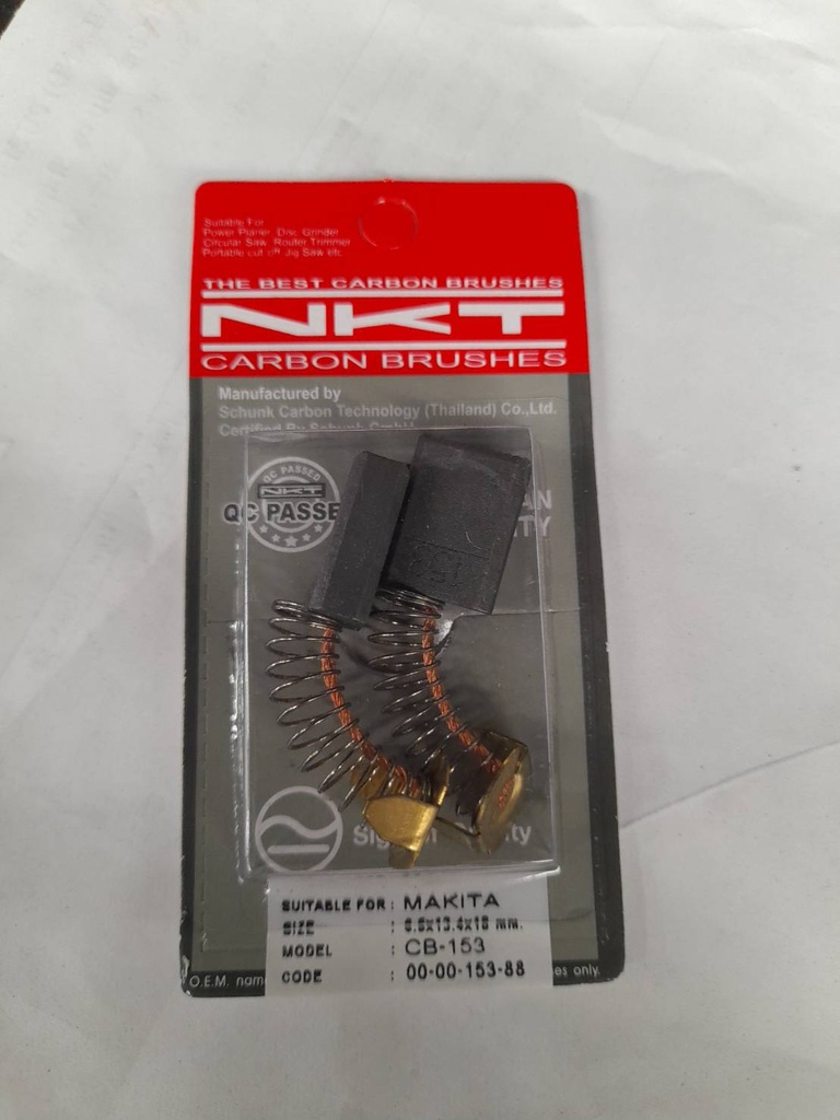 แปรงถ่านNKT รุ่น CB-153 รหัส00-00153  FOR MAKITA