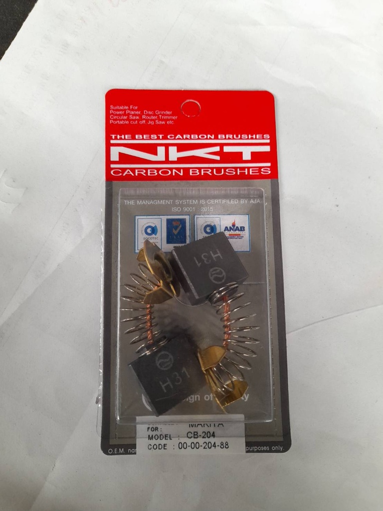 แปรงถ่านNKT รุ่น CB-204 รหัส00-00-204 FOR MAKITA