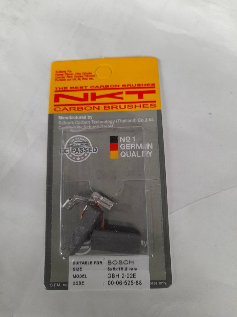 แปรงถ่านNKT รุ่น GBH2200 รหัส00-06-525 FOR BOSCH