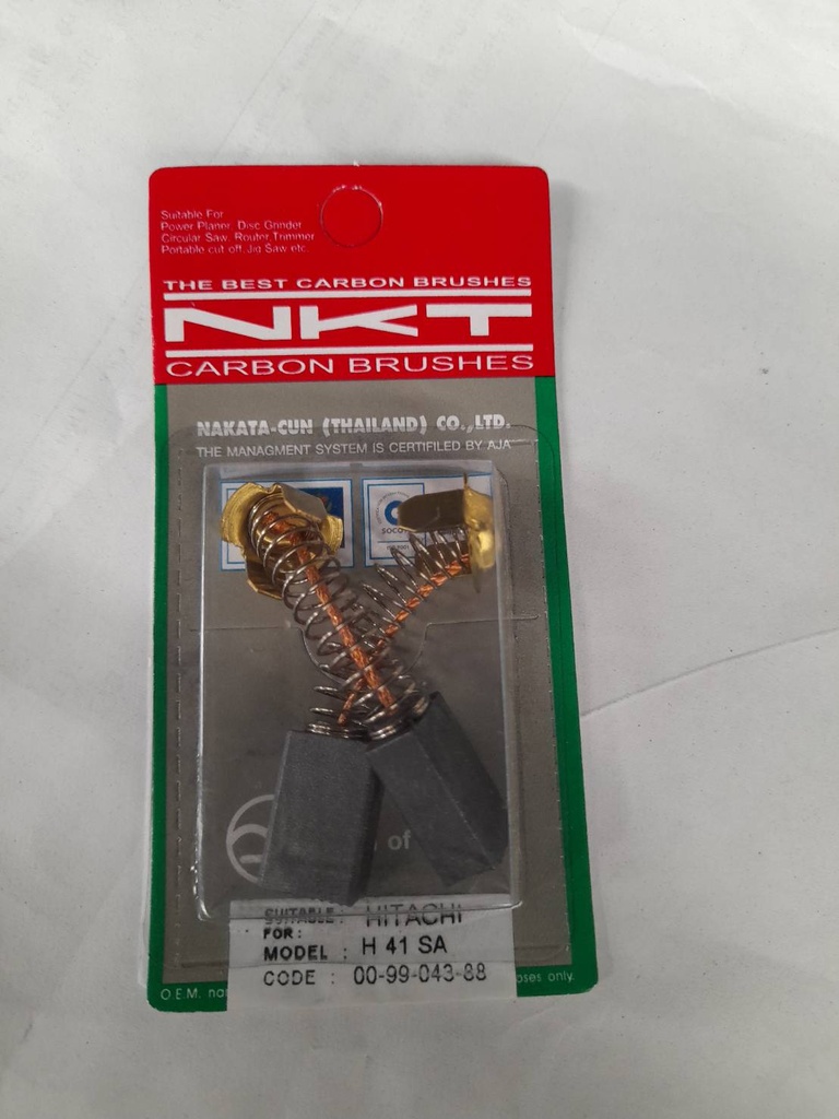 แปรงถ่านNKT รุ่น BM25Y รหัส00-99-043 FOR HITACHI