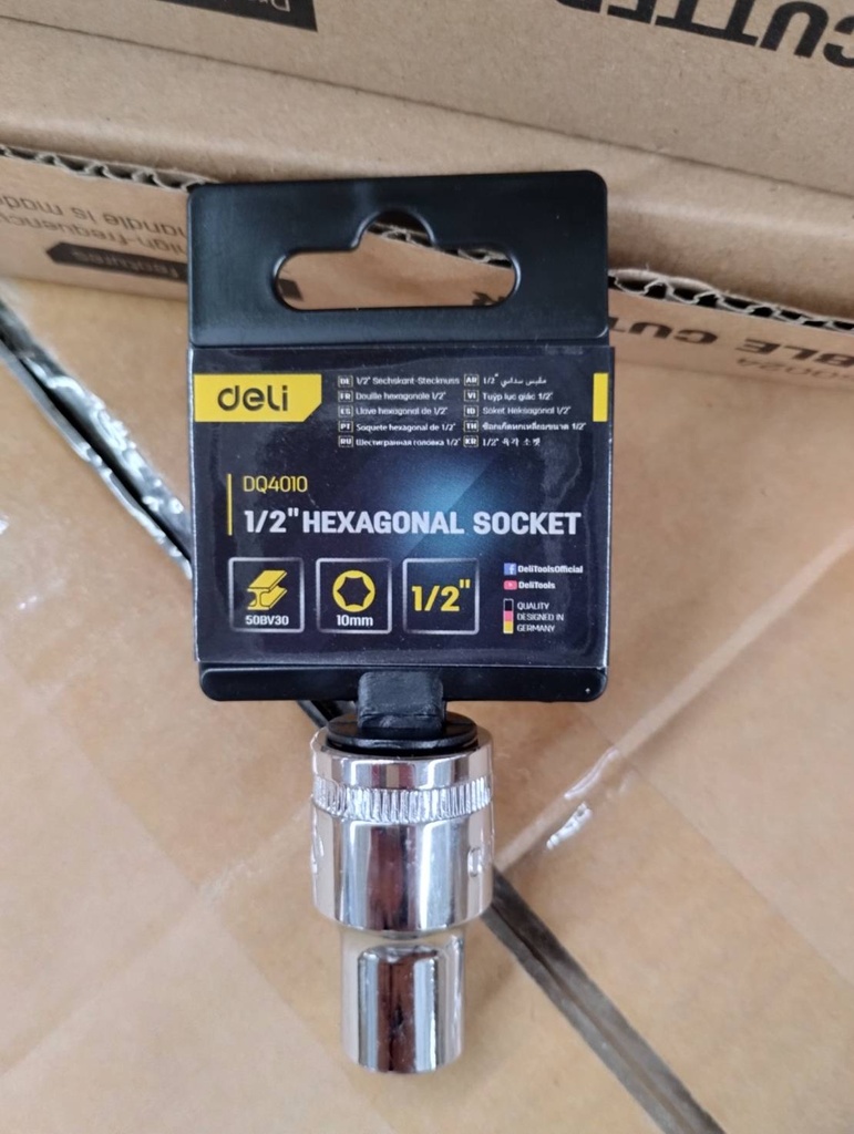 ลูกบล็อค 10mm EDQ4010 DELI+
